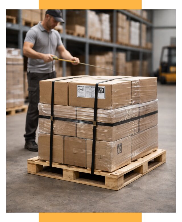 Упаковка и паллетирование грузов от 3638 р. | СетСервис-Стп