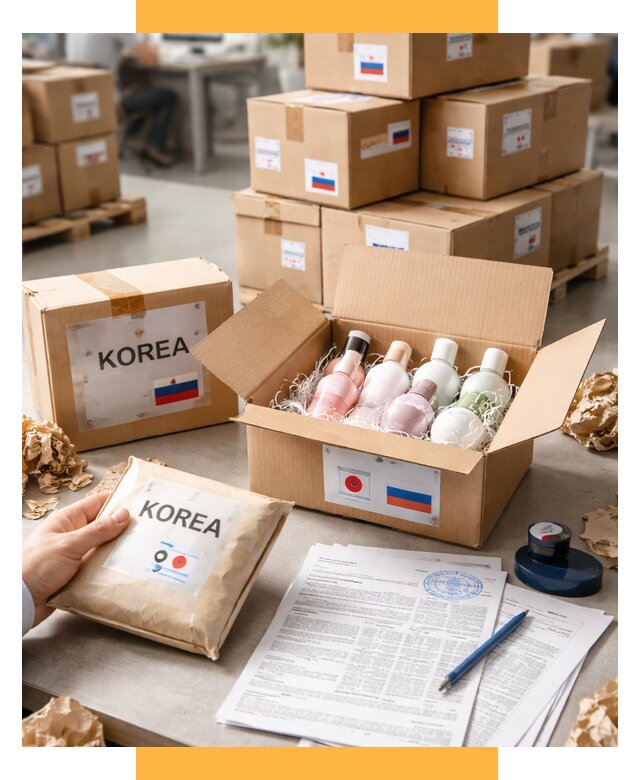 Доставка косметики из Кореи от 8835 р. под ключ | СетСервис-Стп