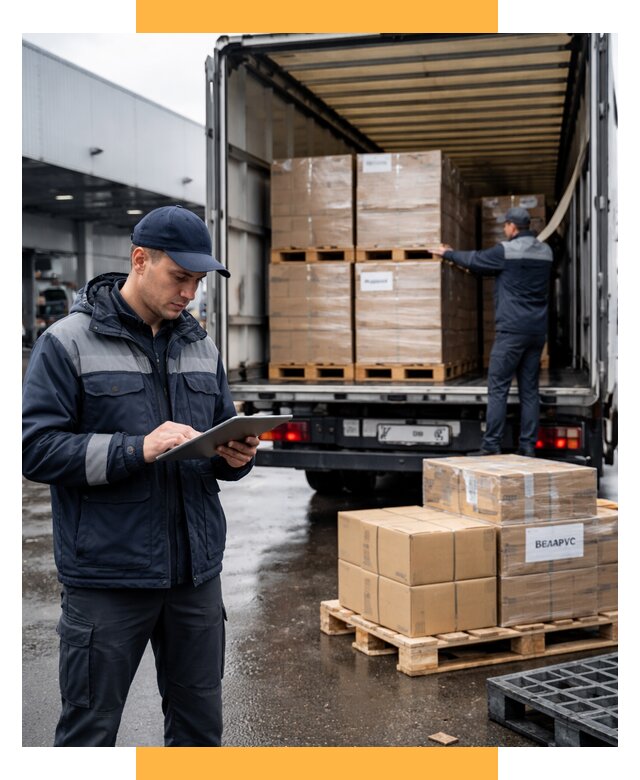 Доставка грузов из Беларуси от 15591 р. логистика СетСервис-Стп