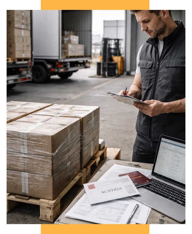 Доставка в Австрию от 67561 р. Логистика и экспорт СетСервис-Стп