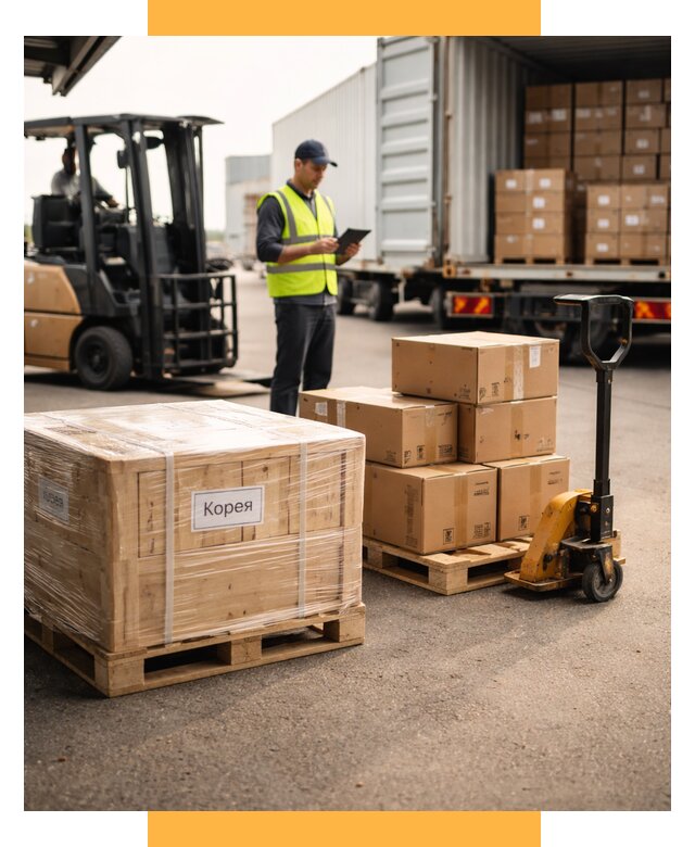 Доставка грузов в Корею из России от 36379 р. | СетСервис-Стп